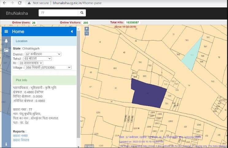 𝐂𝐆 𝐁𝐡𝐮𝐢𝐲𝐚𝐧 𝟐𝟎𝟐𝟒 Check Bhuiya CG Or Chhattisgarh Land Records Online