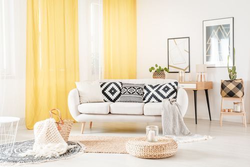 15 Color Combination Ideas For Curtains, What Color Curtains For A Yellow Wallpaper