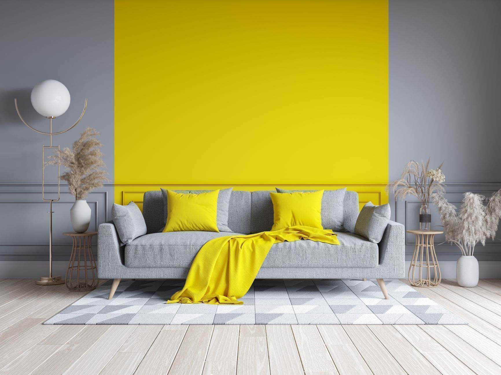 Two Colour Combination for Living Room Walls & Images Gallery