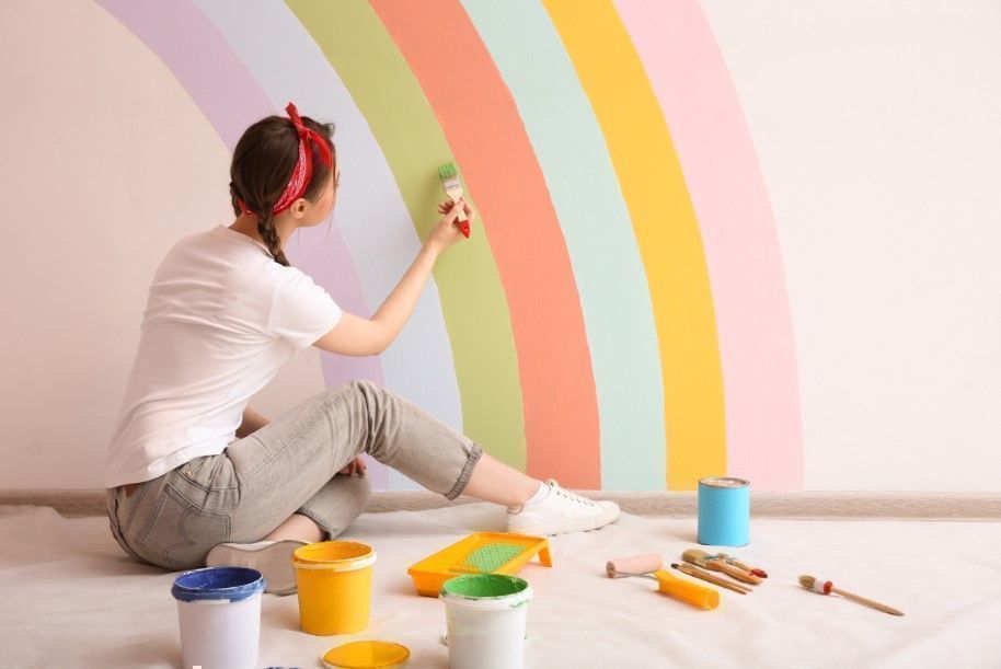 12 Rainbow Color Wall Painting Ideas You Will Love