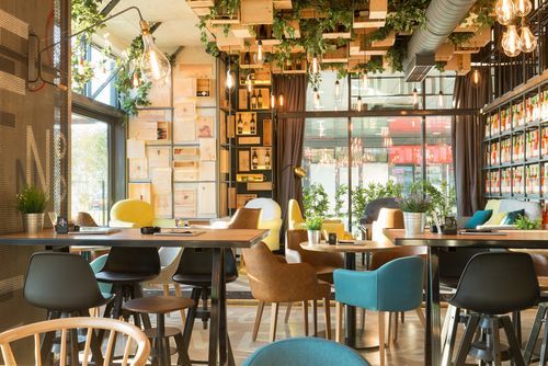 nature-inspired-restaurant-false-ceiling-design