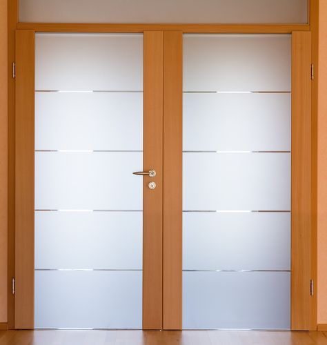 15 Flush Door Designs with Glass to Add a Touch of Sophistication