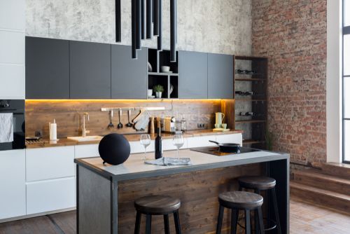 15 Black and White Modular Kitchen Design Ideas