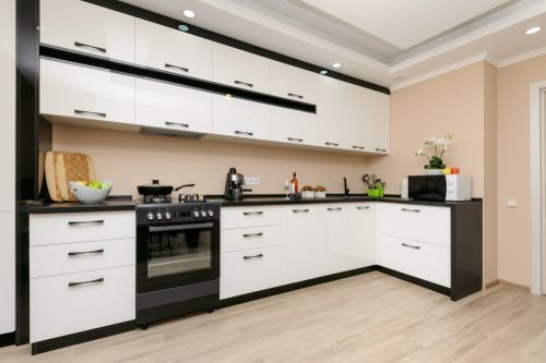 15 Plus Black and White Kitchen Cabinets- Photos & Inspiration