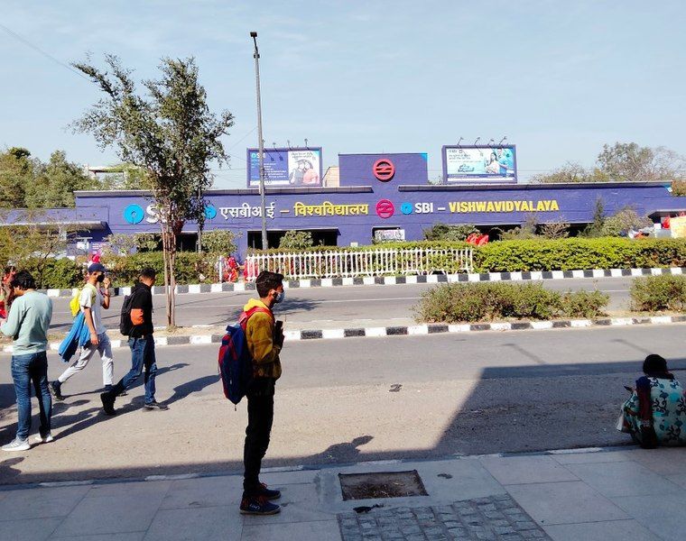 Vishwavidyalaya Metro Station in Delhi On Yellow line Delhi Metro