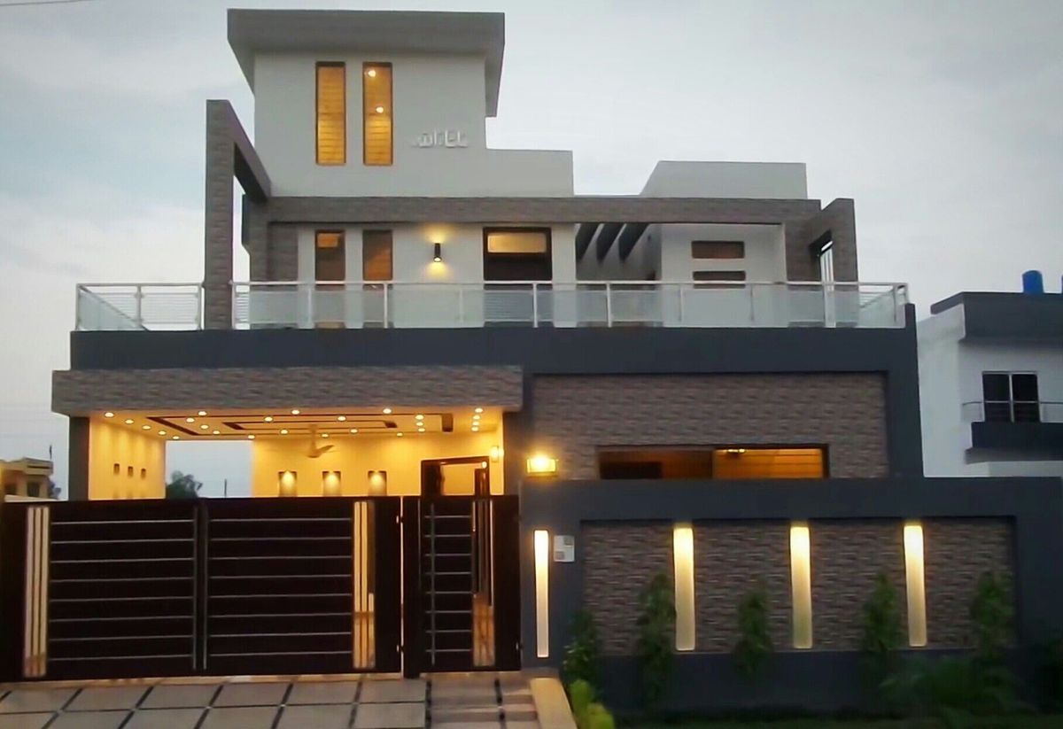 compound wall elevation simple front house design