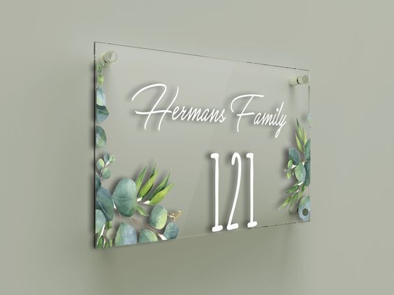 22 Name Plate Designs For Your Home