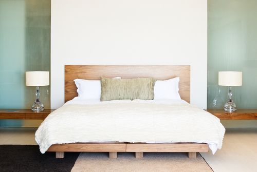 mint green and white bedroom colour combination