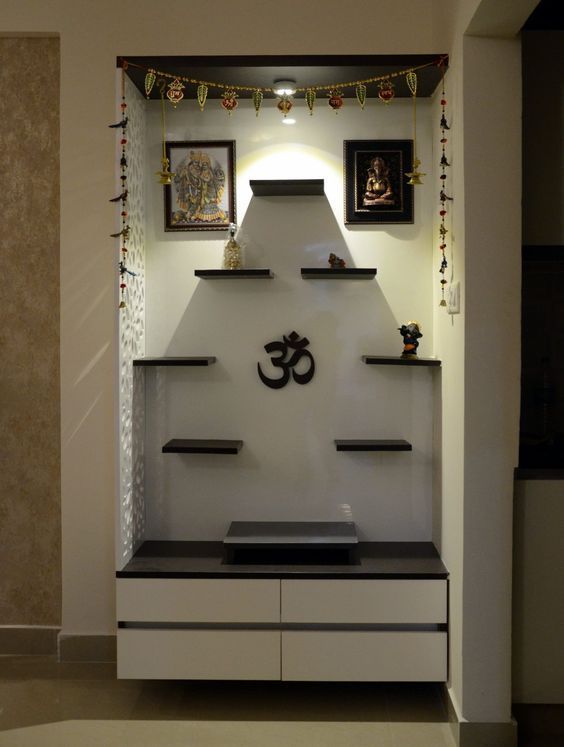 18 Modern Indian Style Pooja Room Designs