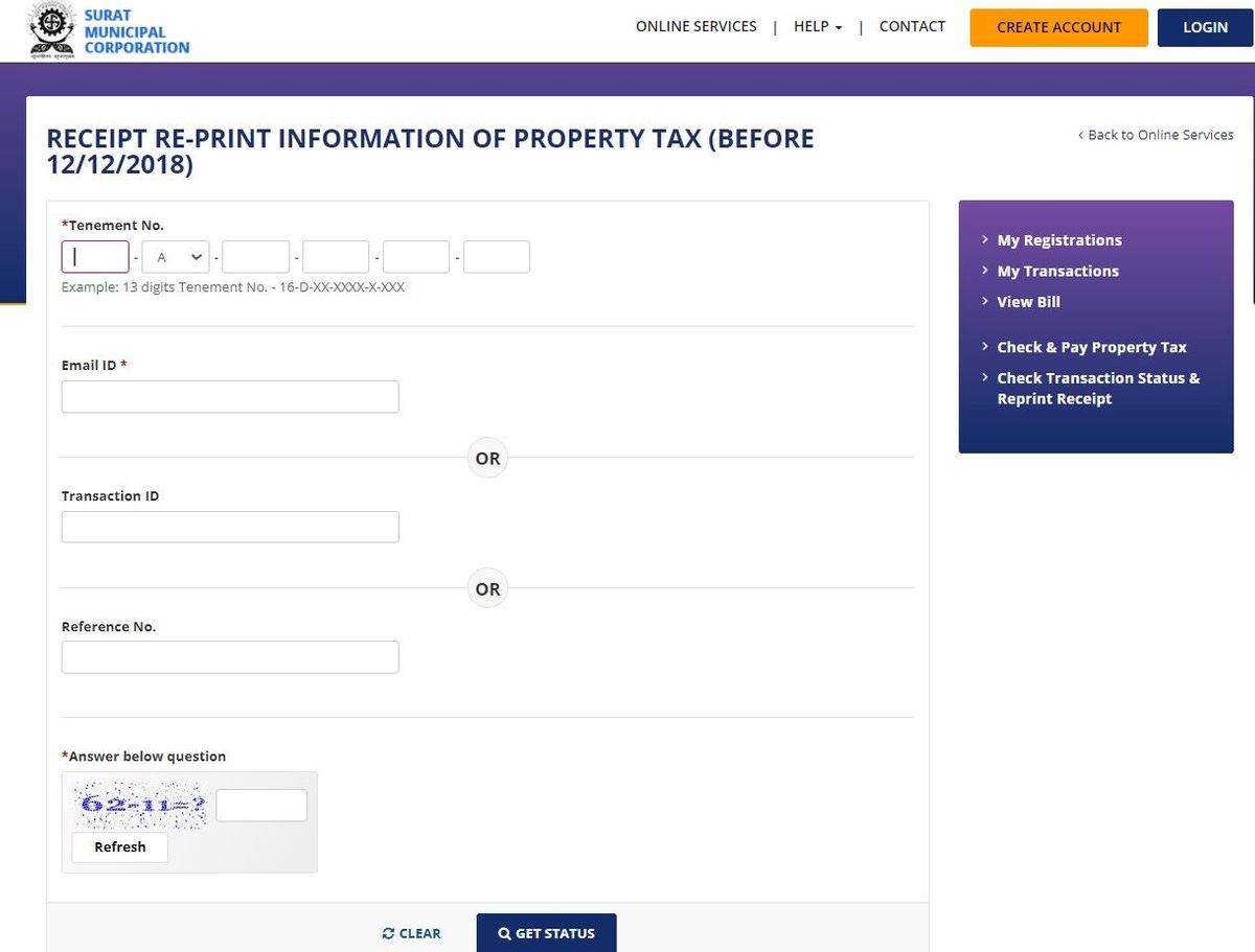 Pay SMC Property Tax Online | Surat Municipal Corporation