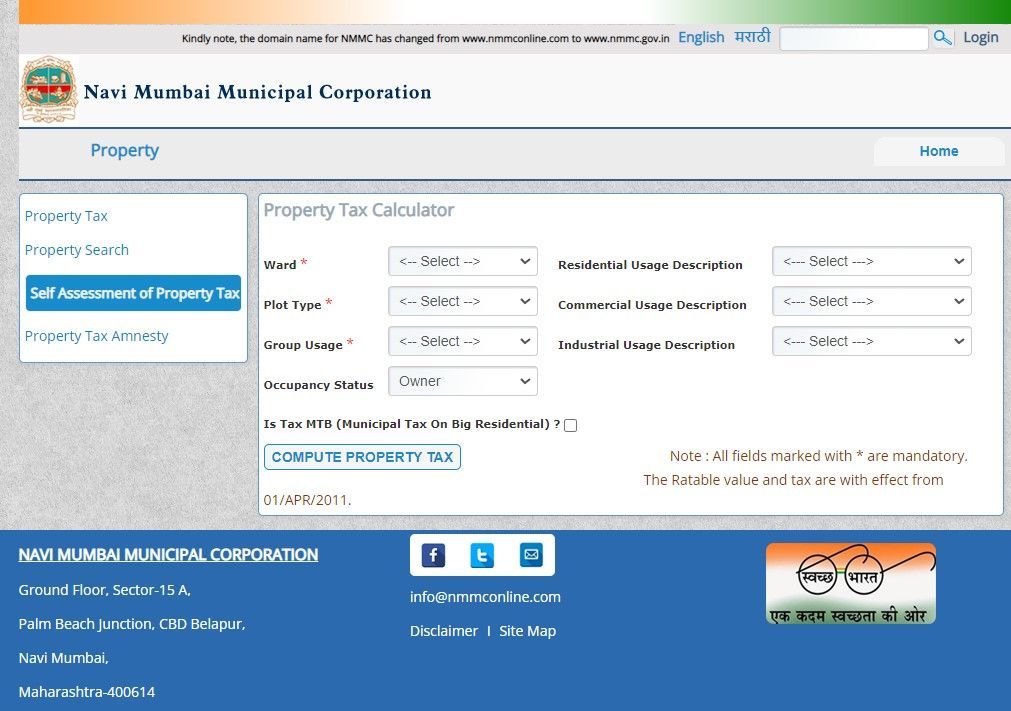 Navi Mumbai Property Tax 2024 Calculation, Payments and Updates