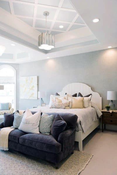 Tray ceiling bedroom design