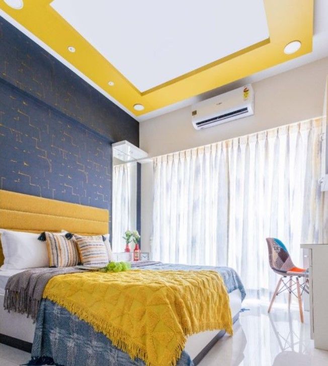 Colour Scheme ceiling design for bedroom