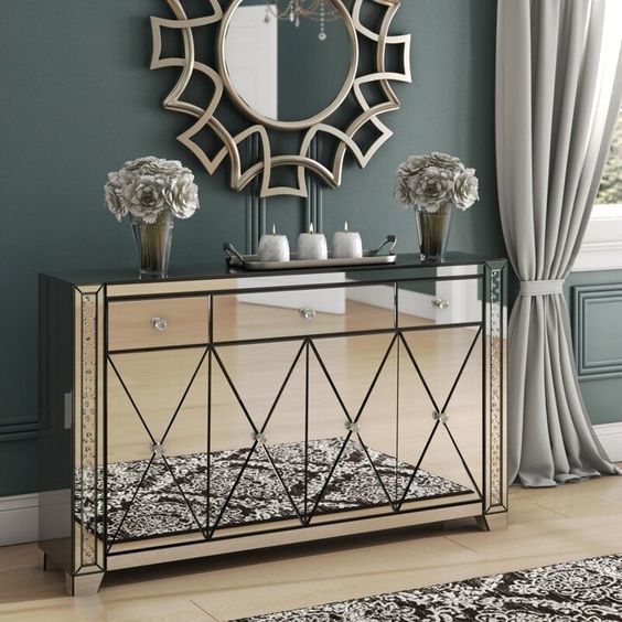 Mirror cabinets online living room