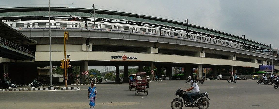Picture of Inderlok metro station