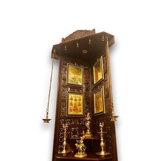 Best Pooja Shelf Ideas & Simple Pooja Cupboard Designs