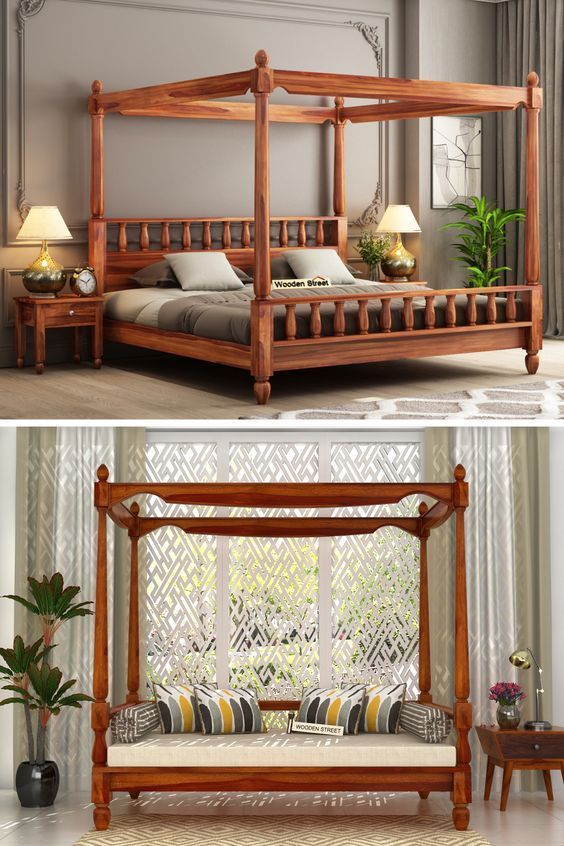 Traditional Four-Poster bedroom double bed design
