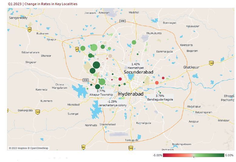 Hyderabad Property Market Insights For Q1 2023 | Magicbricks Prop Index