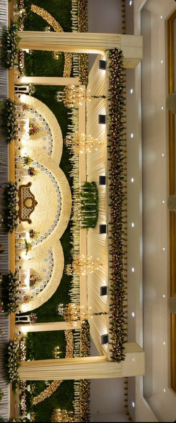 Low budget shop wedding stage decoration