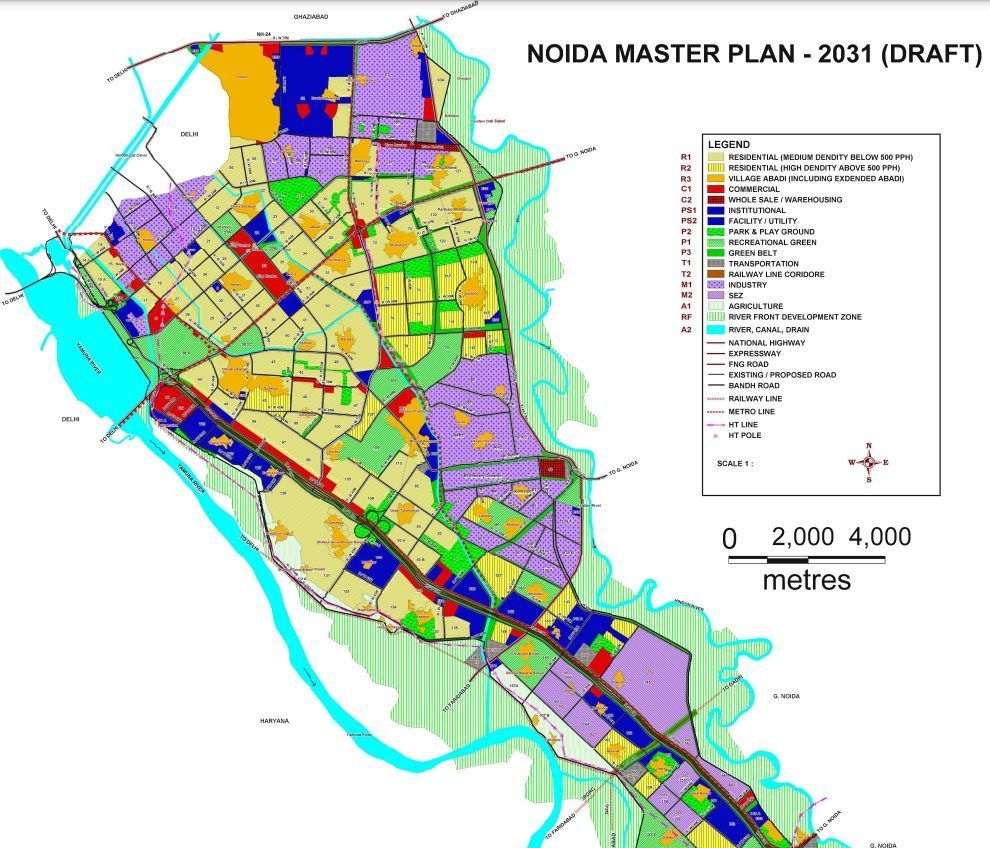 New 𝐍𝐨𝐢𝐝𝐚 𝐌𝐚𝐬𝐭𝐞𝐫 𝐏𝐥𝐚𝐧 2031 & 2041: PDF, Land Use & Infrastructure ...