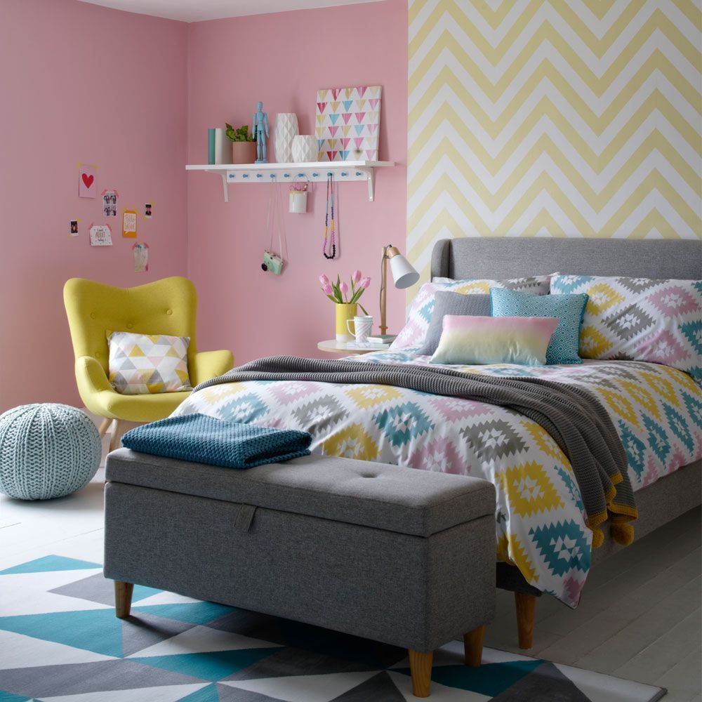 Set of 27 Blue & Pink Printable Wall Art Teen Boy/girl Room 