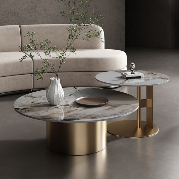 Round Stone Centre Table Design