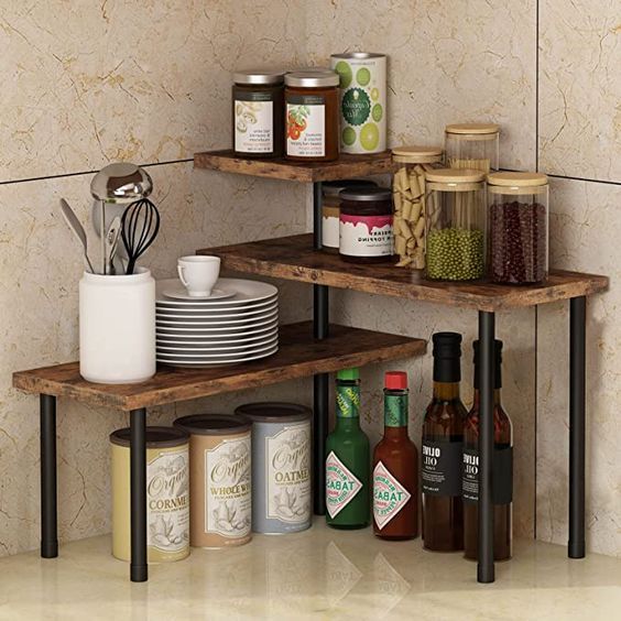 16 Kitchen Shelf Designs - To Help You Organize Your Kitchen Better