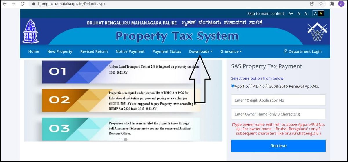 Pay 𝐁𝐁𝐌𝐏 𝐏𝐫𝐨𝐩𝐞𝐫𝐭𝐲 𝐓𝐚𝐱 Online bbmptax.karnataka.gov.in