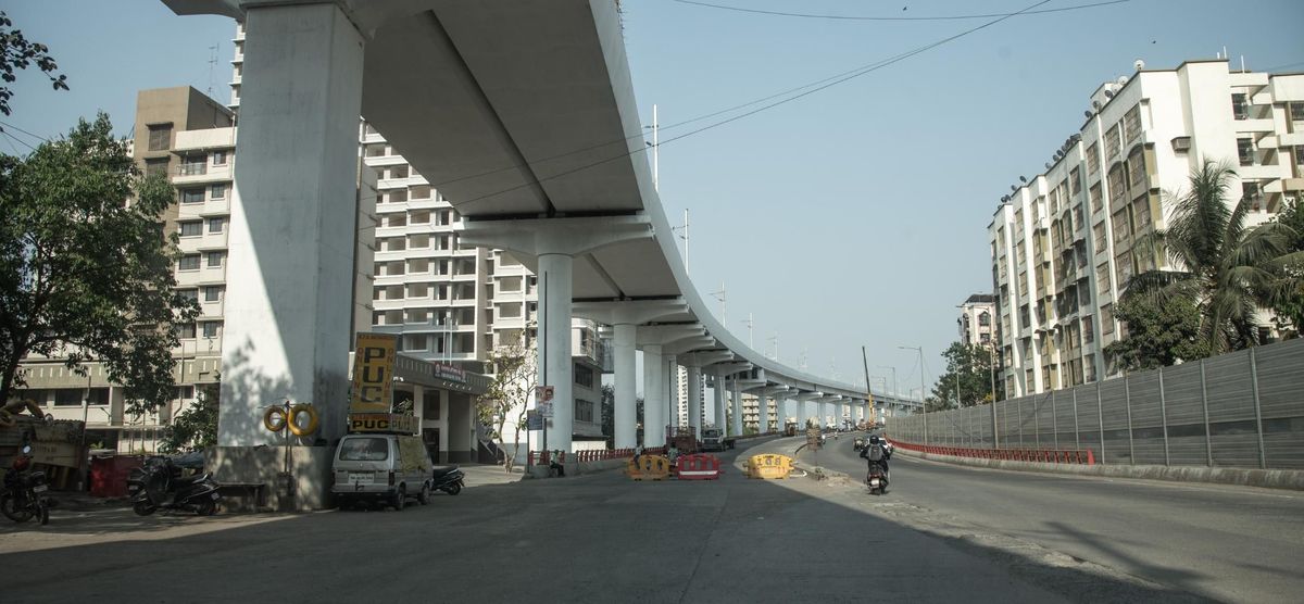 Overbridge Running through the Dahisar area in Mumbai 