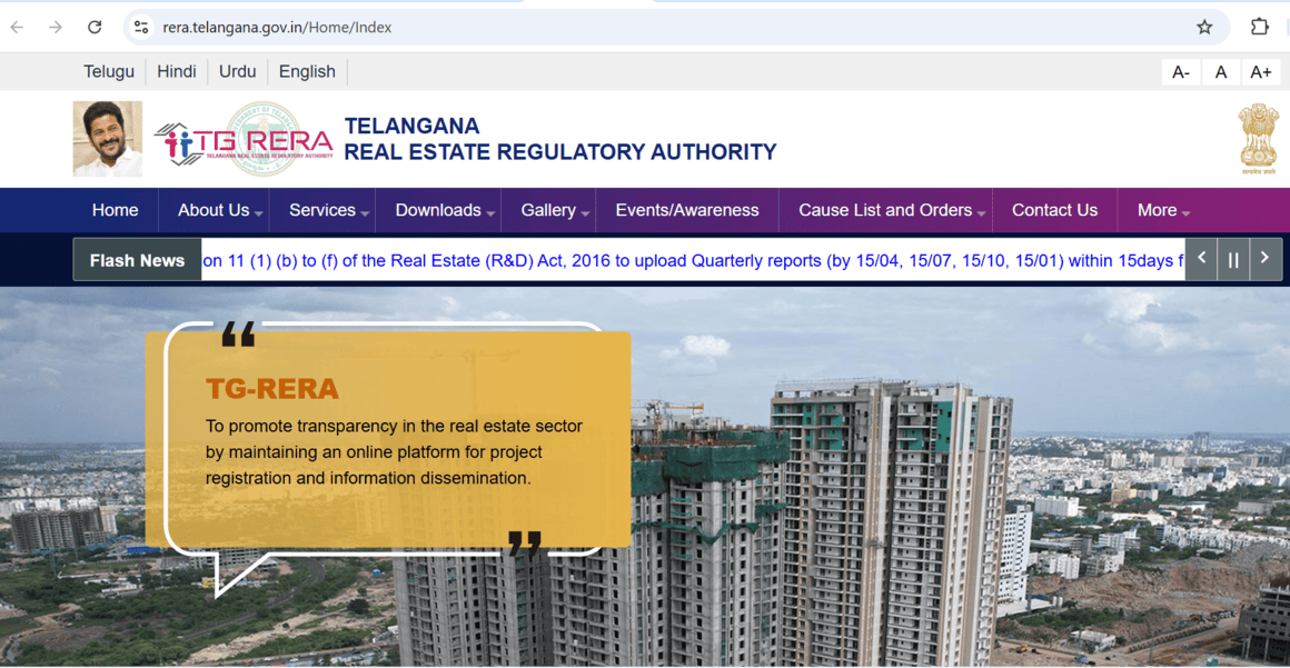 RERA Telangana 2025: Project and Agent Registration, File a Complaint