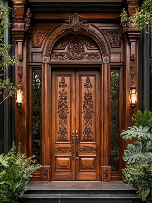 7 Carved Wooden Door Design Ideas - To Add Class to Your Entrance
