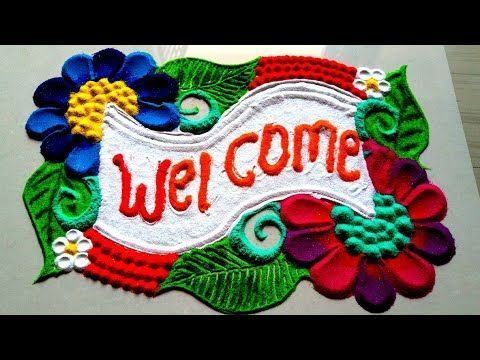 welcome- unique-rangoli-designs