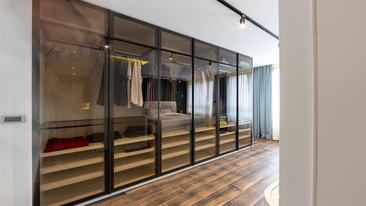 10 Wall Almirah Designs with Glass Stylish and Practical