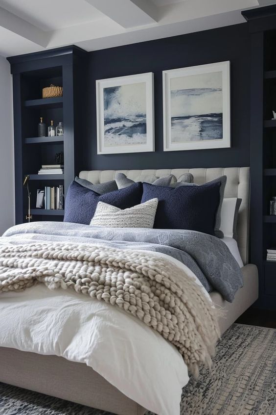10 𝐃𝐚𝐫𝐤 𝐁𝐥𝐮𝐞 𝐂𝐨𝐥𝐨𝐮𝐫 𝐂𝐨𝐦𝐛𝐢𝐧𝐚𝐭𝐢𝐨𝐧𝐬 for Home Decor