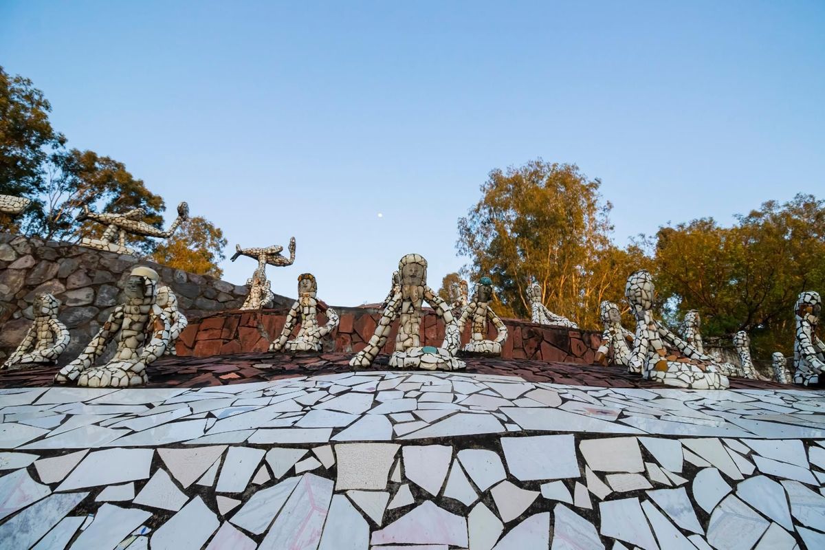 Rock garden with beautiful rock sculptures, located near posh areas in Chandigarh