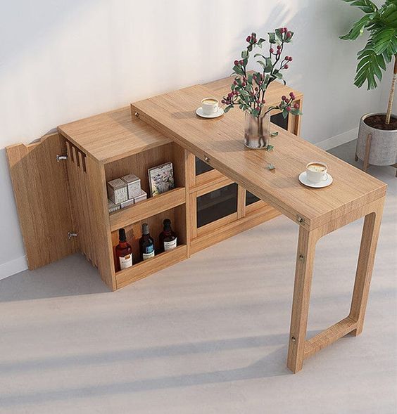 Folding dining table with wheels sales