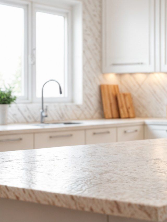 Textured Kitchen Countertop Ideas Reference: 6 Unique Marble Kitchen Countertop Ideas For Your Kitchen