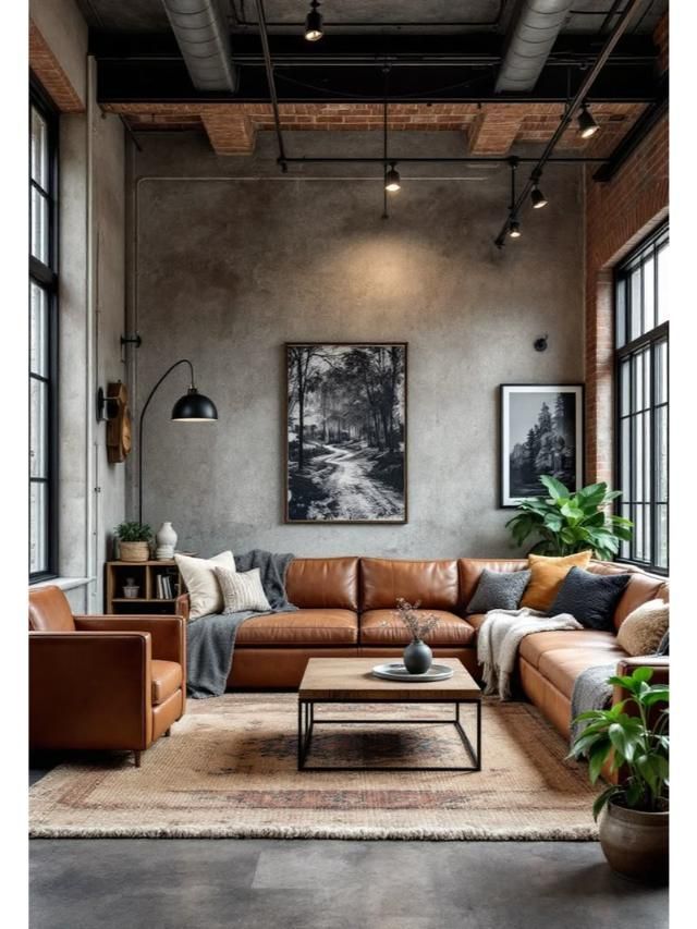 Industrial Living Room Design Ideas