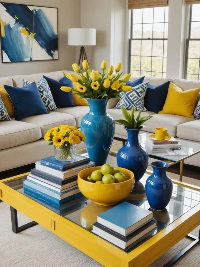 Best Blue And Yellow Living Room Ideas With Diy Home Decorating Ideas