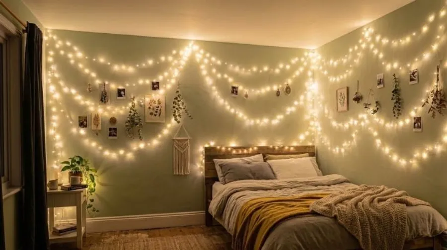 Beautiful Fairy Light Decor Ideas for a Cozy Bedroom