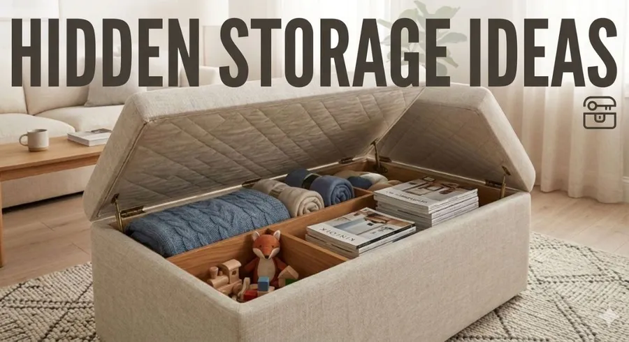 Hidden Storage Ideas That Will Make Your Home Look Clean & Clutter-free