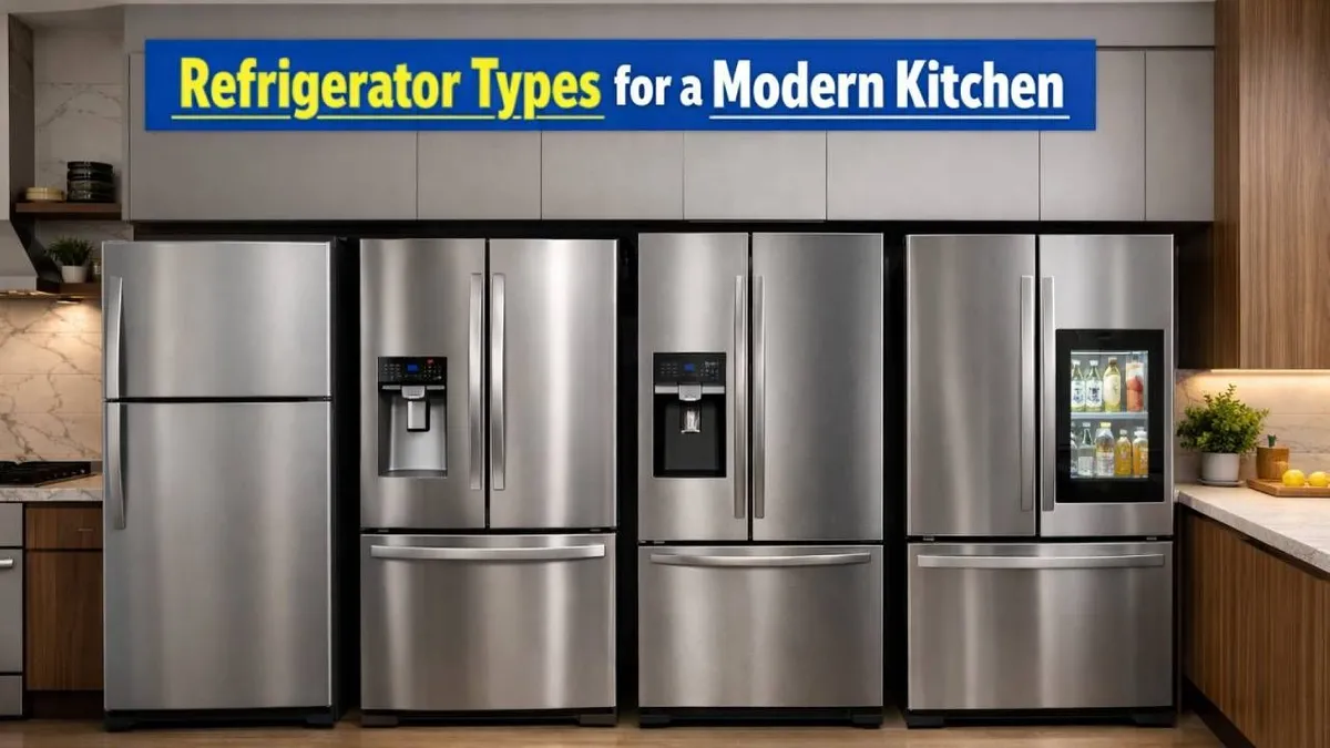 Refrigerator Types and Sizes for Modern Kitchen Designs