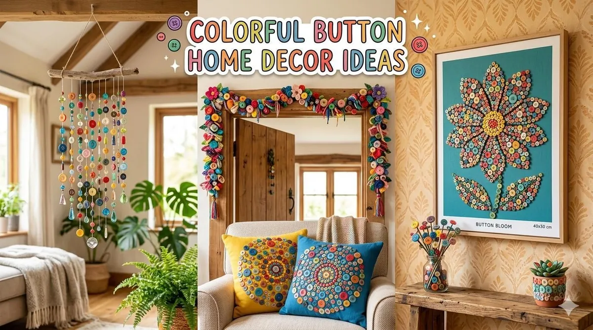 10 Creative Ways to Turn Colorful Buttons Into Home Decor