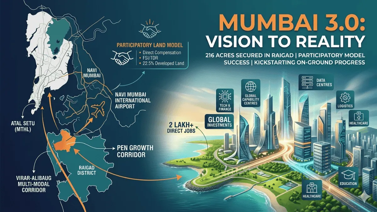 MMRDA Secures 216 Acres in Raigad, Mumbai 3.0 Project Moves to ...
