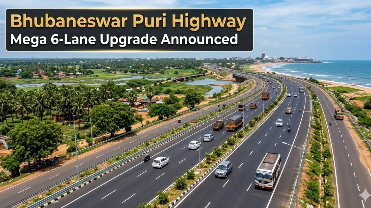 Bhubaneswar Puri Highway to Get 6 Lanes and 11-KM Flyover to Get Driving a Whole Lot Faster
