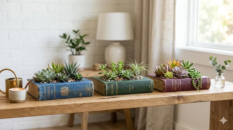 Your Old Books Deserve Better: Try These 10 Creative Home Decor Ideas