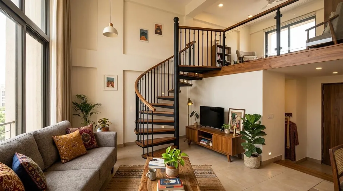 Staircase Designs That Become the Highlight of Duplex Homes
