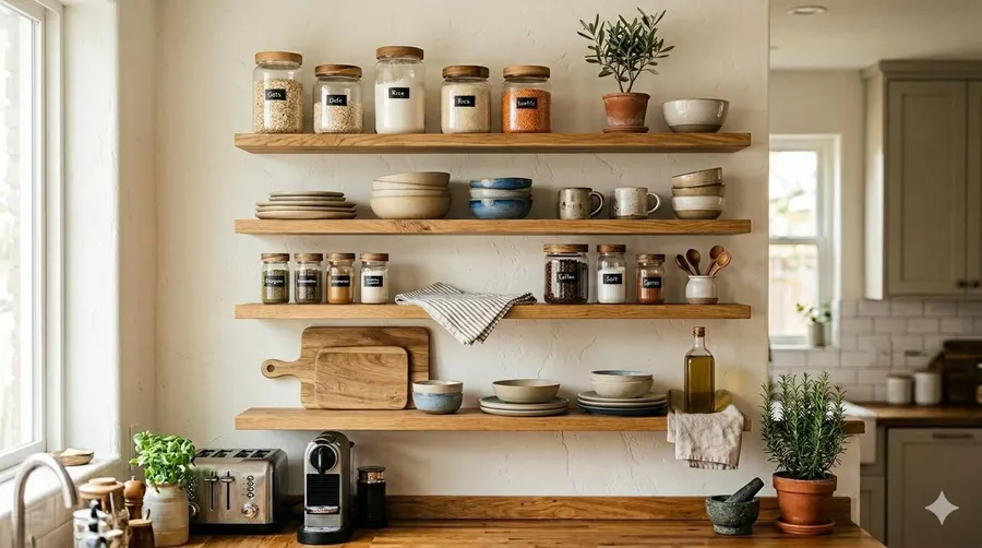 Open Rack For Kitchen 10 Smart Kitchen Rack Ideas to Keep Your Space Organised