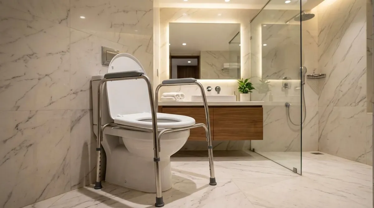 over toilet commode chair