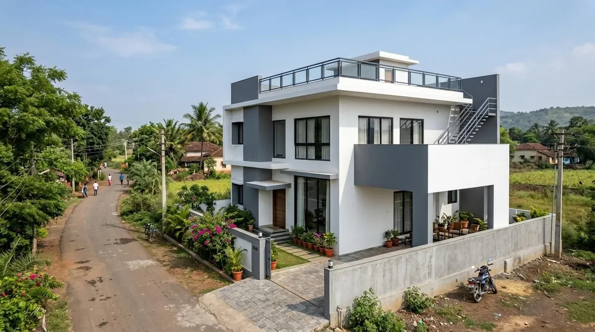 10 Simple Village House Design Ideas for Modern Indian Families